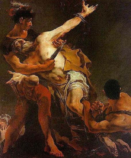 Giovanni Battista Tiepolo Le martyr de Saint Barthelemy Huile oil painting picture